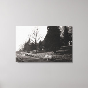 Bell Vue Park, Newport, Mon (Dec 1977) Canvas Print