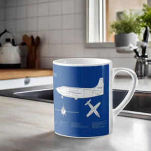 Bell X-1 - Airplane Blueprint Plans ABD Coffee Mug