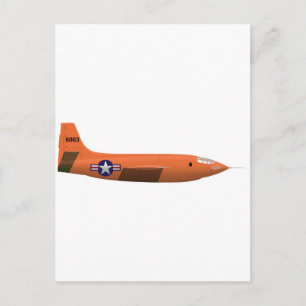 Bell X-1 Rocket plane Postcard
