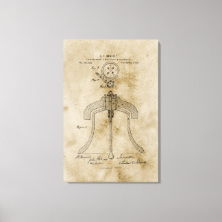 Bell Yoke Design  Canvas Print