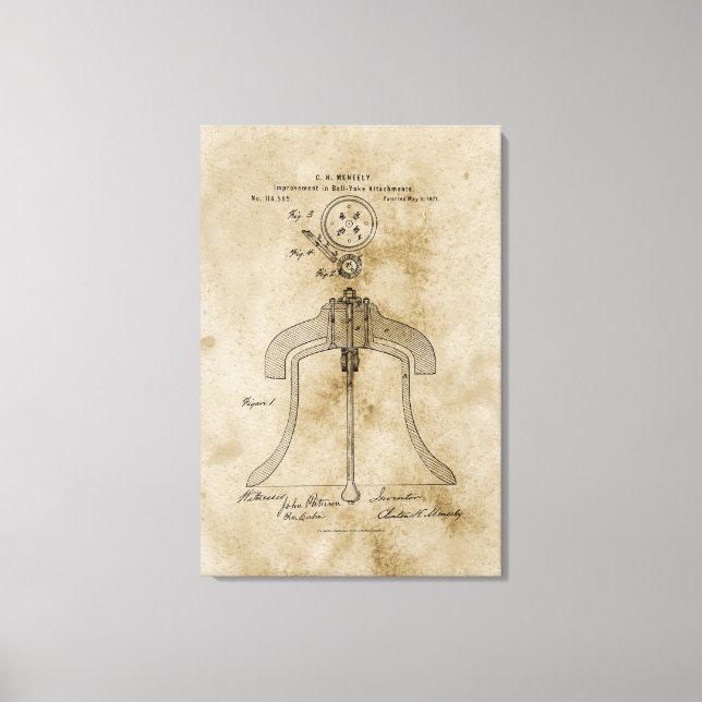 Bell Yoke Design  Canvas Print (Front)