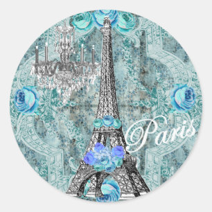 Bella Blue Marie Antoinette Eiffel Tower sticker