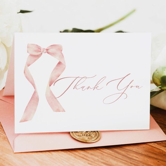 BELLA Blush Bow She's Tying the Knot Thank You (Creator Uploaded)