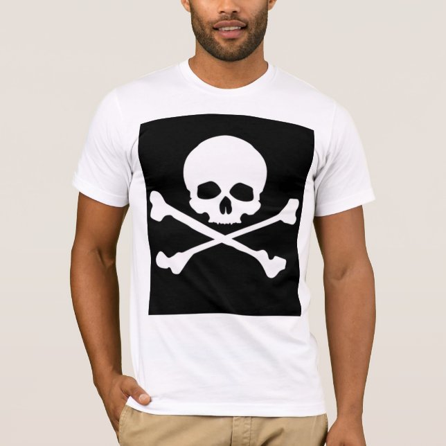 Bella+Canvas Classic Pirate Flag T-Shirt (Front)
