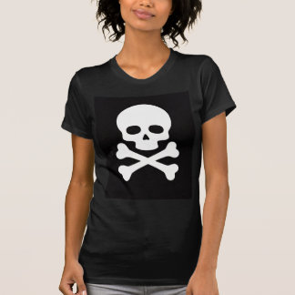 Bella+Canvas Minimalist Skull and Crossbones T-Shi T-Shirt