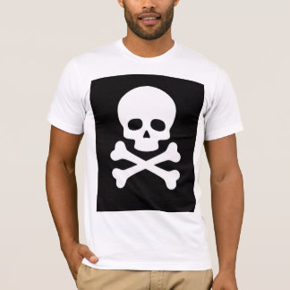 Bella+Canvas Minimalist Skull and Crossbones T-Shi T-Shirt