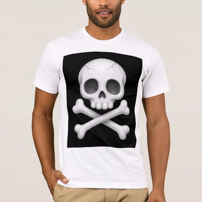Bella+Canvas Polished Skull T-Shirt (Front)