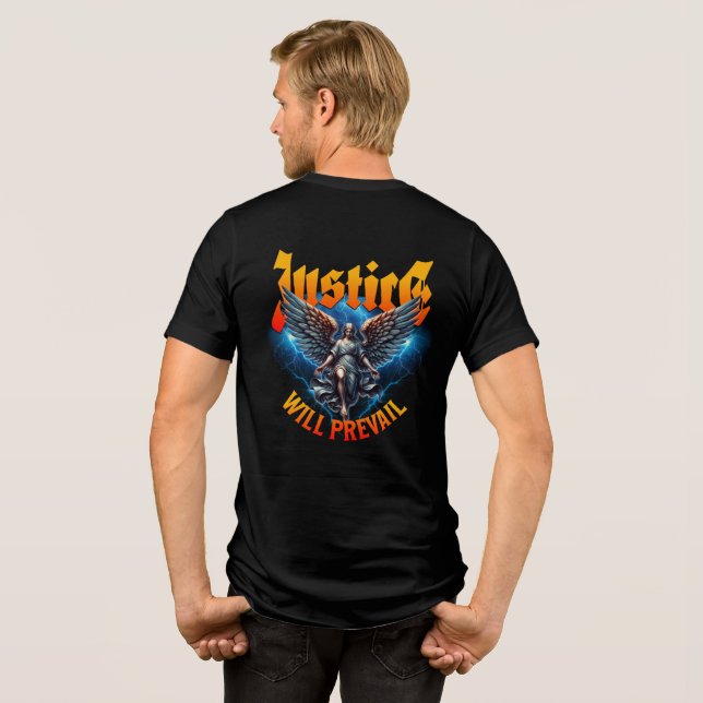 Bella+Canvas Tri-blend T-Shirt Shirt (Back Full)