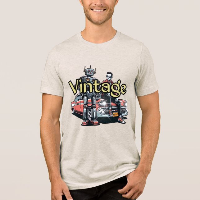 Bella+Canvas Tri-blend T-Shirt, White, Adult S Tri-Blend Shirt (Front)