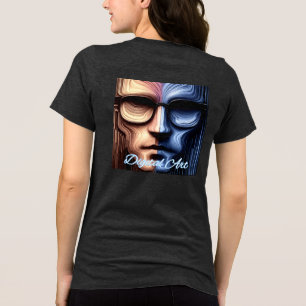 Bella+Canvas Women's Tri-blend T-Shirt, Solid Blac Shirt