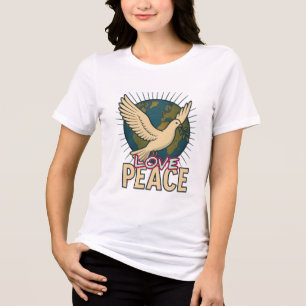 Bella+Canvas Women's Tri-blend T-Shirt, White, Adu Shirt