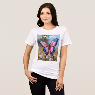 Bella+Canvas Women's Triblend Shirt Borboleta