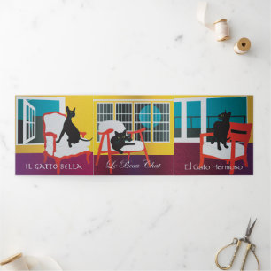 Bella Cat 1-3 Trifold Card