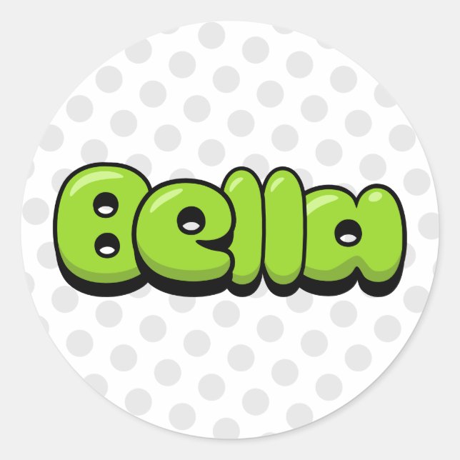 Bella Classic Round Sticker (Front)