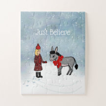 Bella & Daisy "Just Believe" Winter Puzzle
