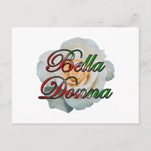 Bella Donna (Beautiful Lady) Postcard