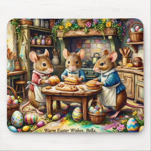BELLA ~ EASTER Mice ~ Easter Eggs ~ Mouse Mat