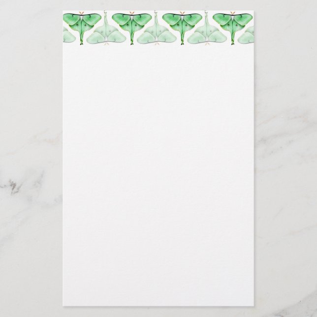 Bella Luna Moth Stationery (Front)