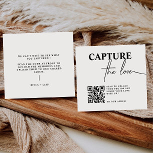 BELLA Modern Share the Love QR Code Table Cards