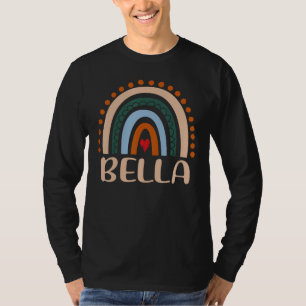 Bella Name Personalised Funny Women Rainbow Bella T-Shirt