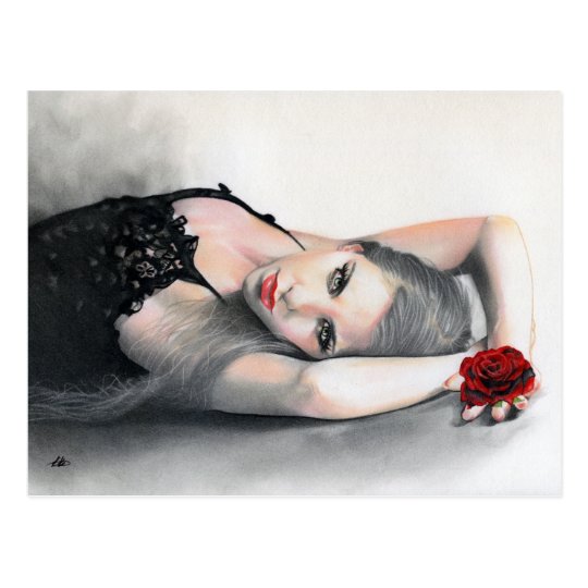 Bella Rosa Beauty red rose Postcard