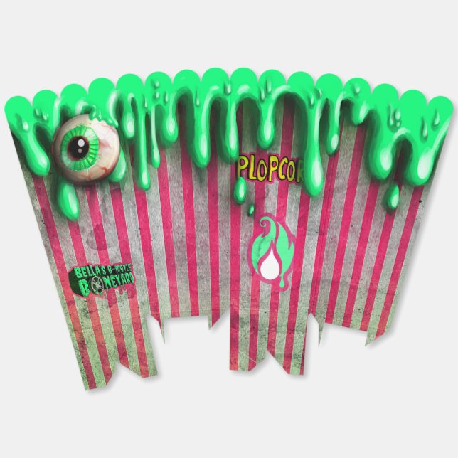 Bella’s B-Movie Boneyard Paper Plopcorn™ Container Favour Box (Unfolded)