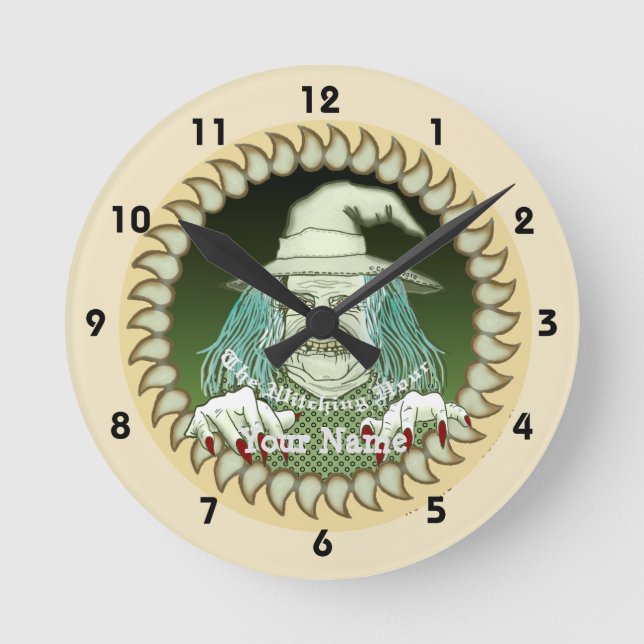 Bella Witch Face  clock (Front)