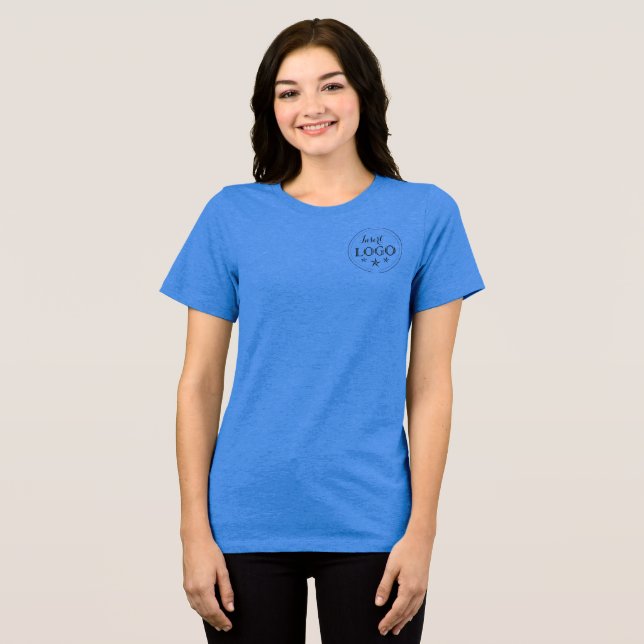 BellaCanvas Tee in Royal Blue with Logo Option (Front Full)