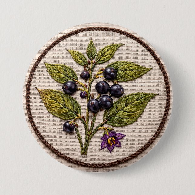 Belladonna Embroidery Large Badge (Front)