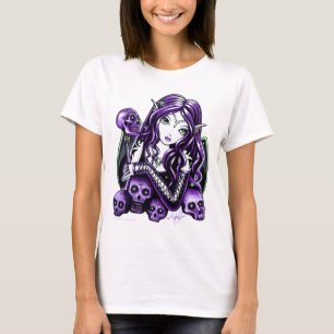 "Belladonna" Gothic Purple Skull Faerie Tank Top