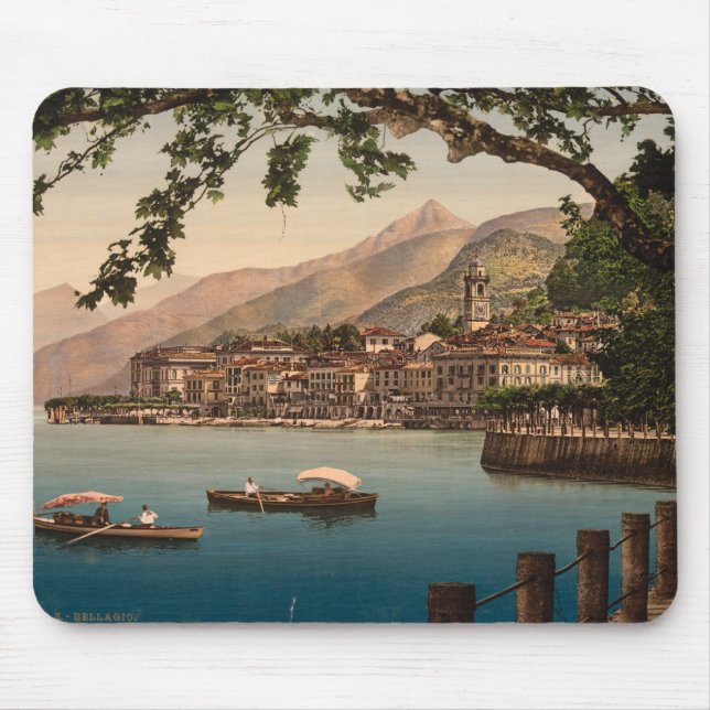 Bellagio I, Lake Como, Lombardy, Italy Mouse Mat (Front)