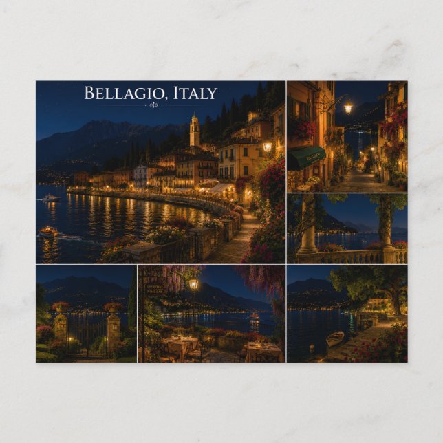 Bellagio Italy Postcard (Front)
