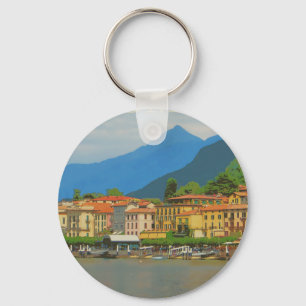Bellagio Italy Poster Key Ring