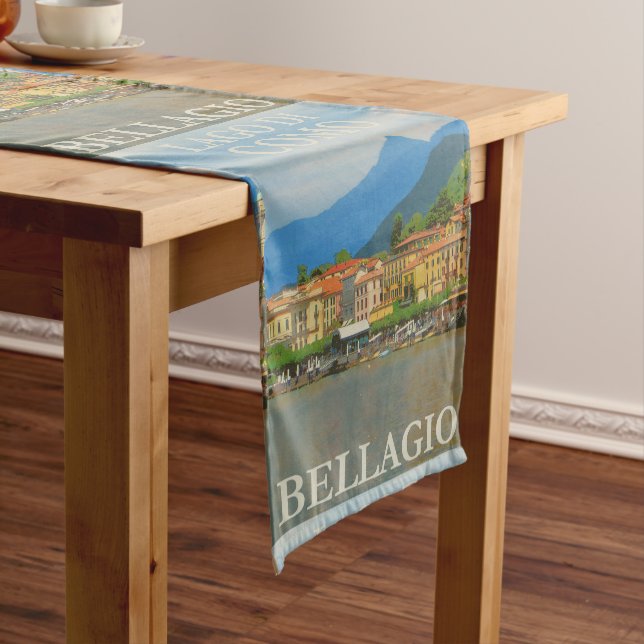 Bellagio Italy Poster Table Runner (In Situ)