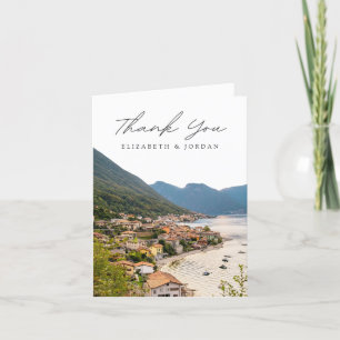Bellagio Italy Vertical Blank Thank You Card