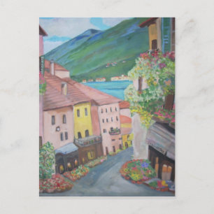 Bellagio town, Italy Postcard