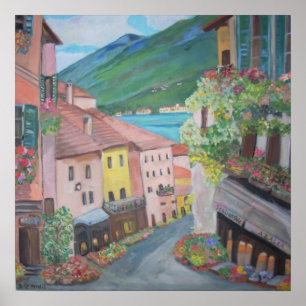 Bellagio town, Italy Poster