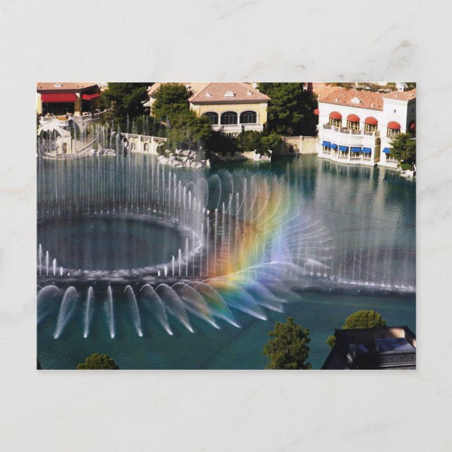 Bellagion Fountains 4, Las Vegas Postcard (Front)