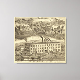 Bellaire Manufacturing Company Bellaire, Ohio Canvas Print