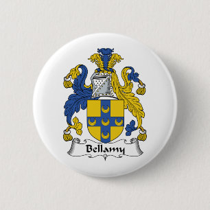 Bellamy Family Crest 6 Cm Round Badge