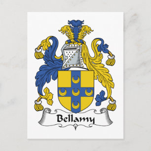 Bellamy Family Crest Postcard