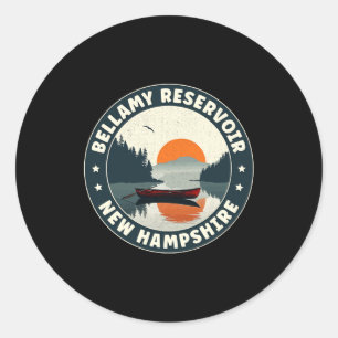 Bellamy Reservoir New Hampshire Sunset T Shirt Classic Round Sticker
