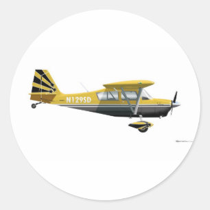Bellanca Super Decathlon Classic Round Sticker