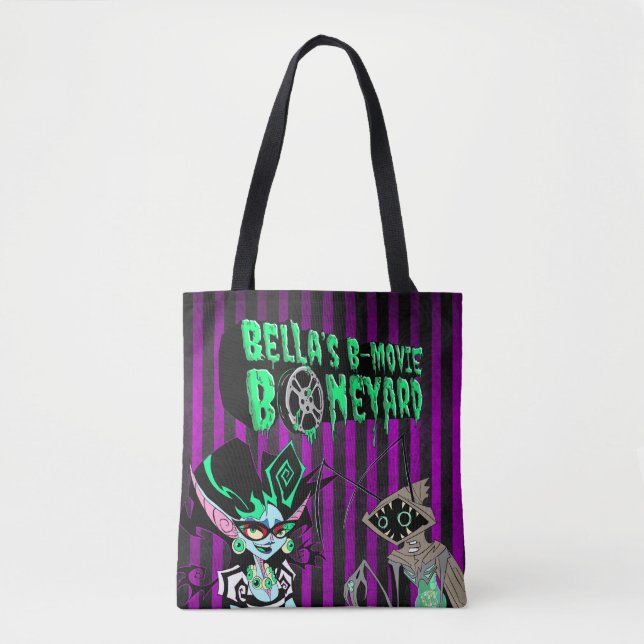 Bella's B-Movie Boneyard Tote Bag (Front)