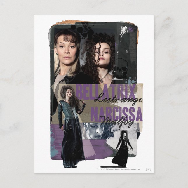 Bellatrix Lestrange and Narcissa Malfoy Postcard (Front)