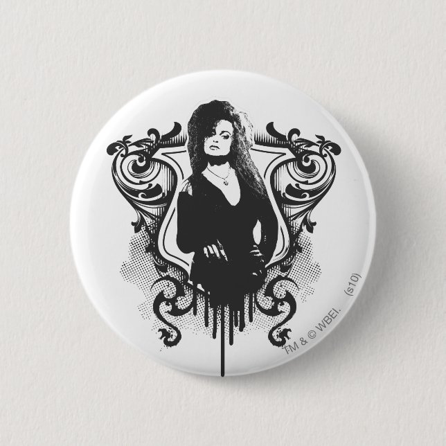 Bellatrix Lestrange Dark Arts Design 6 Cm Round Badge (Front)