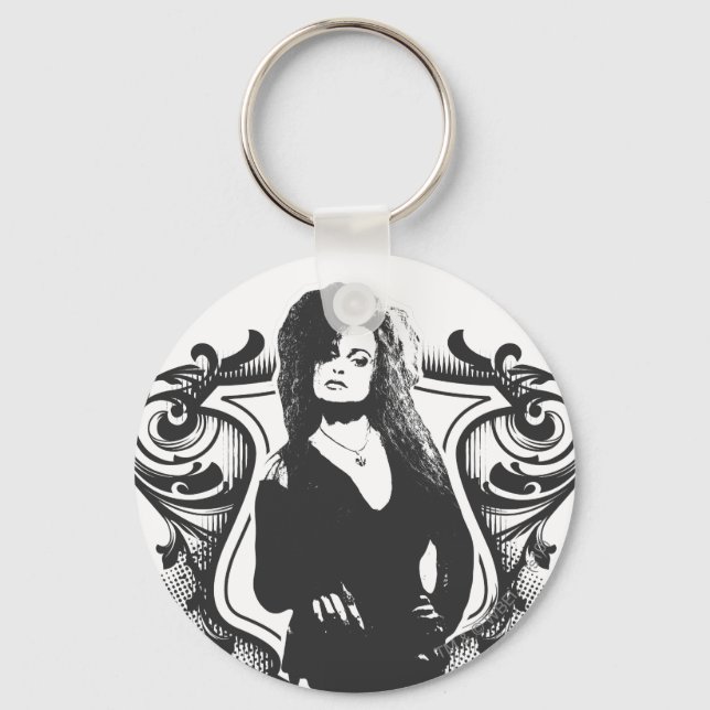 Bellatrix Lestrange Dark Arts Design Key Ring (Front)