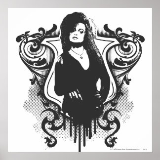 Bellatrix Lestrange Dark Arts Design Poster
