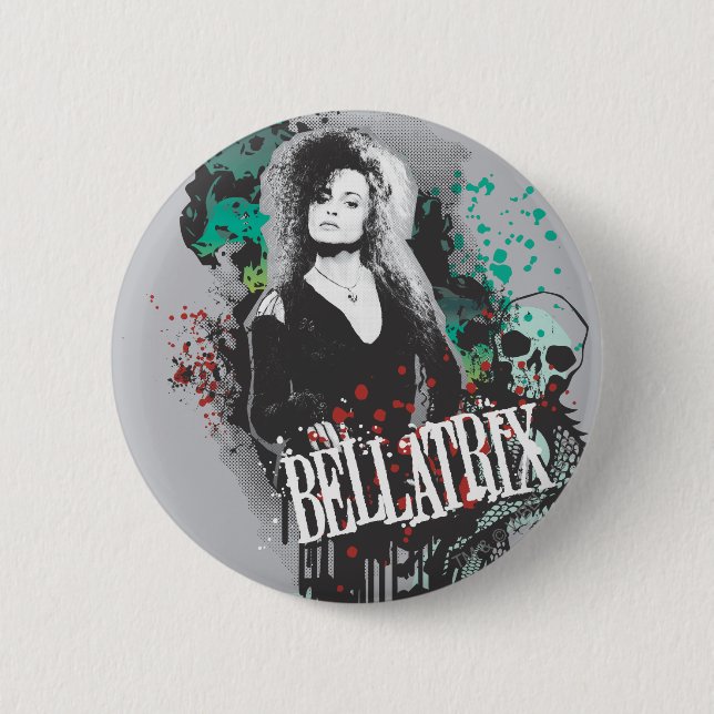 Bellatrix Lestrange Graphic Logo 6 Cm Round Badge (Front)