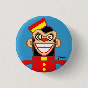 Bellboy Chimp 3 Cm Round Badge
